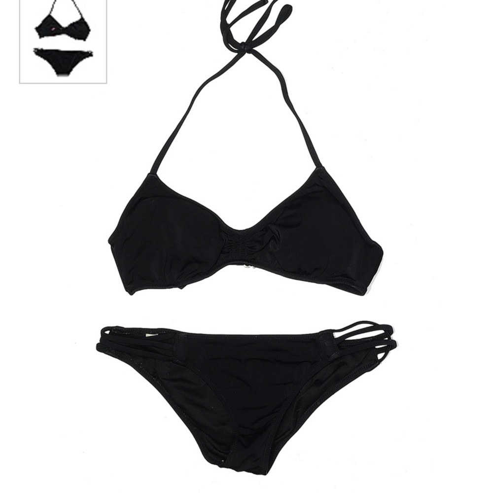 Victoria’s Secret black two piece bikini bathing suit size small
